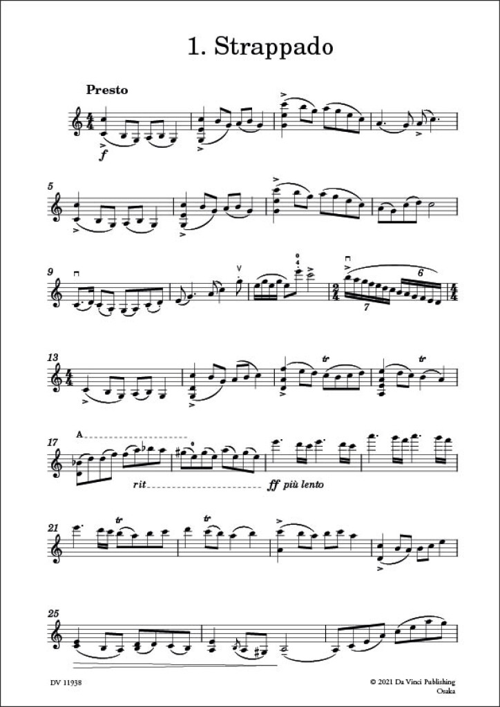 12 Castighi, for Solo Violin